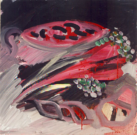 impressione rosso e nero 